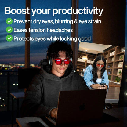 Blake - Unisex Red Lens Blue Light Glasses
