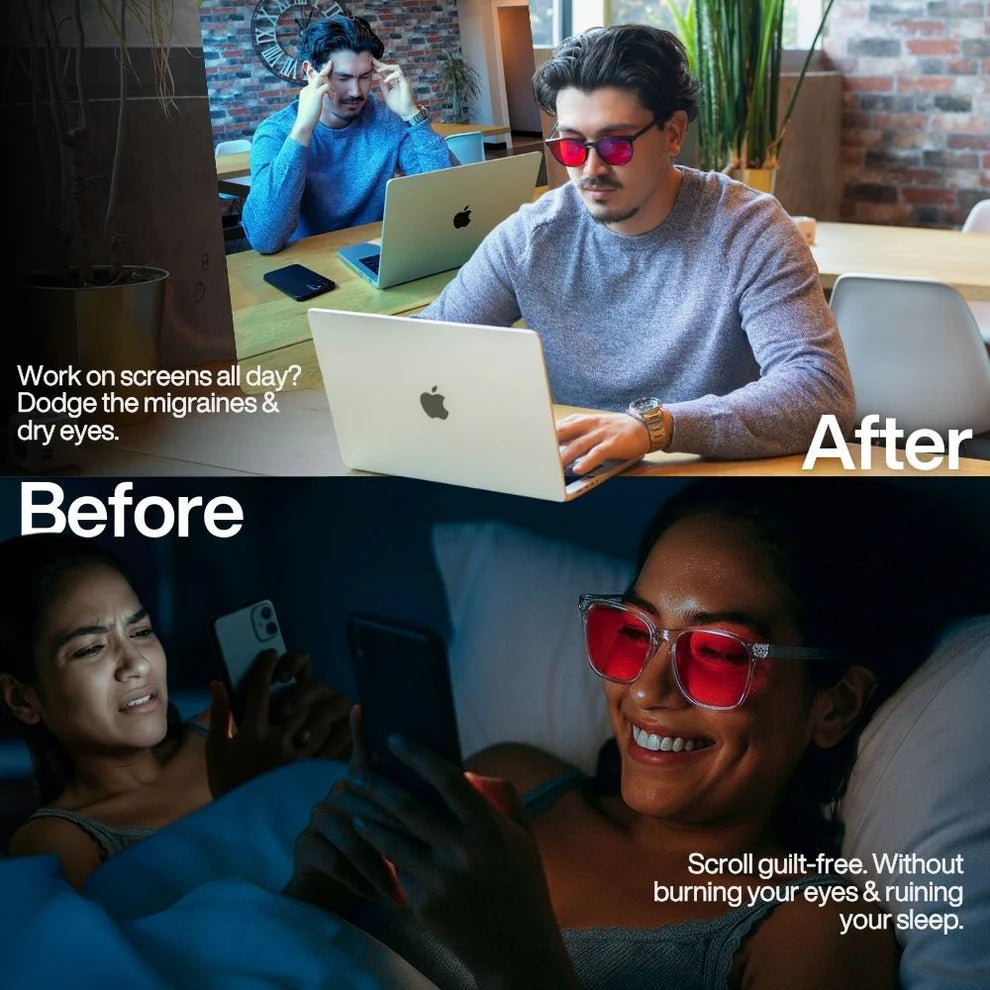 Blake - Unisex Red Lens Blue Light Glasses