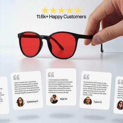 Blake - Unisex Red Lens Blue Light Glasses